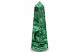 Tall, Polished Malachite Obelisk - DR Congo #266060-1